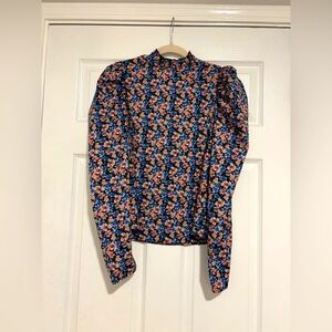 Floral Puff long Sleeve Top